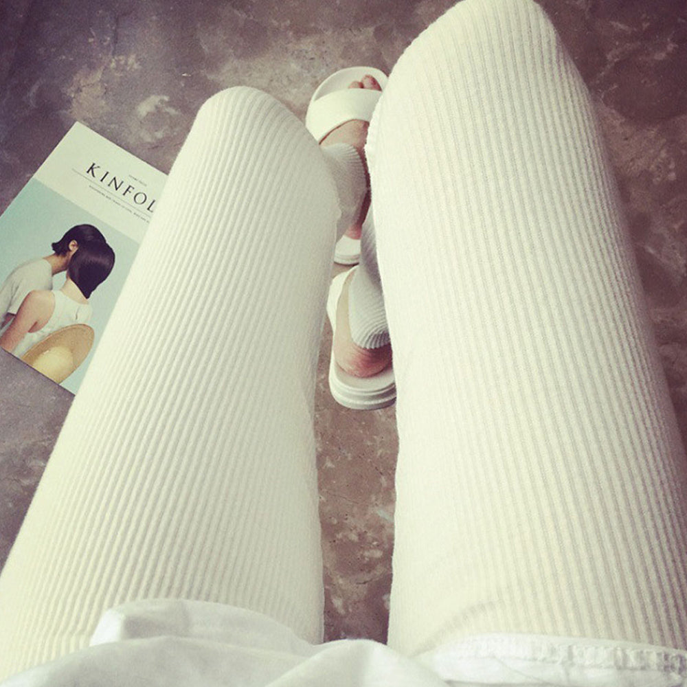 Ribbed Travel Leggings with Stretch Comfort