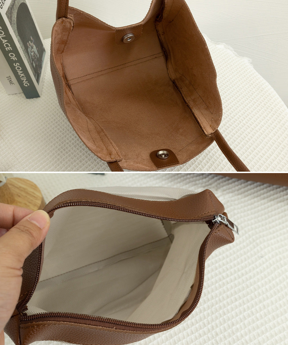 Minimalist Tote with Pouch Organizer