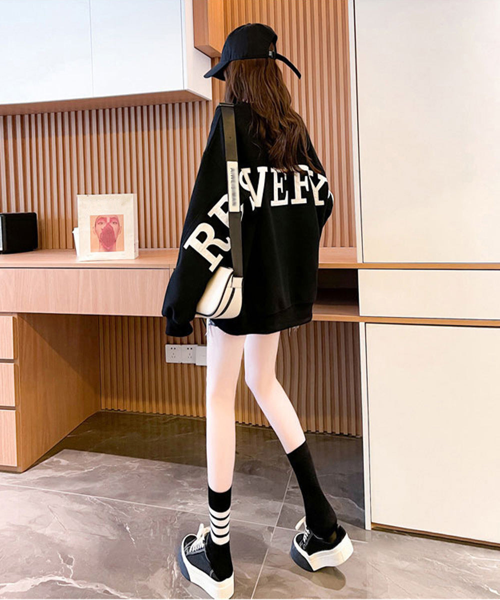 Waffle Knit Logo Travel Sweatshirt