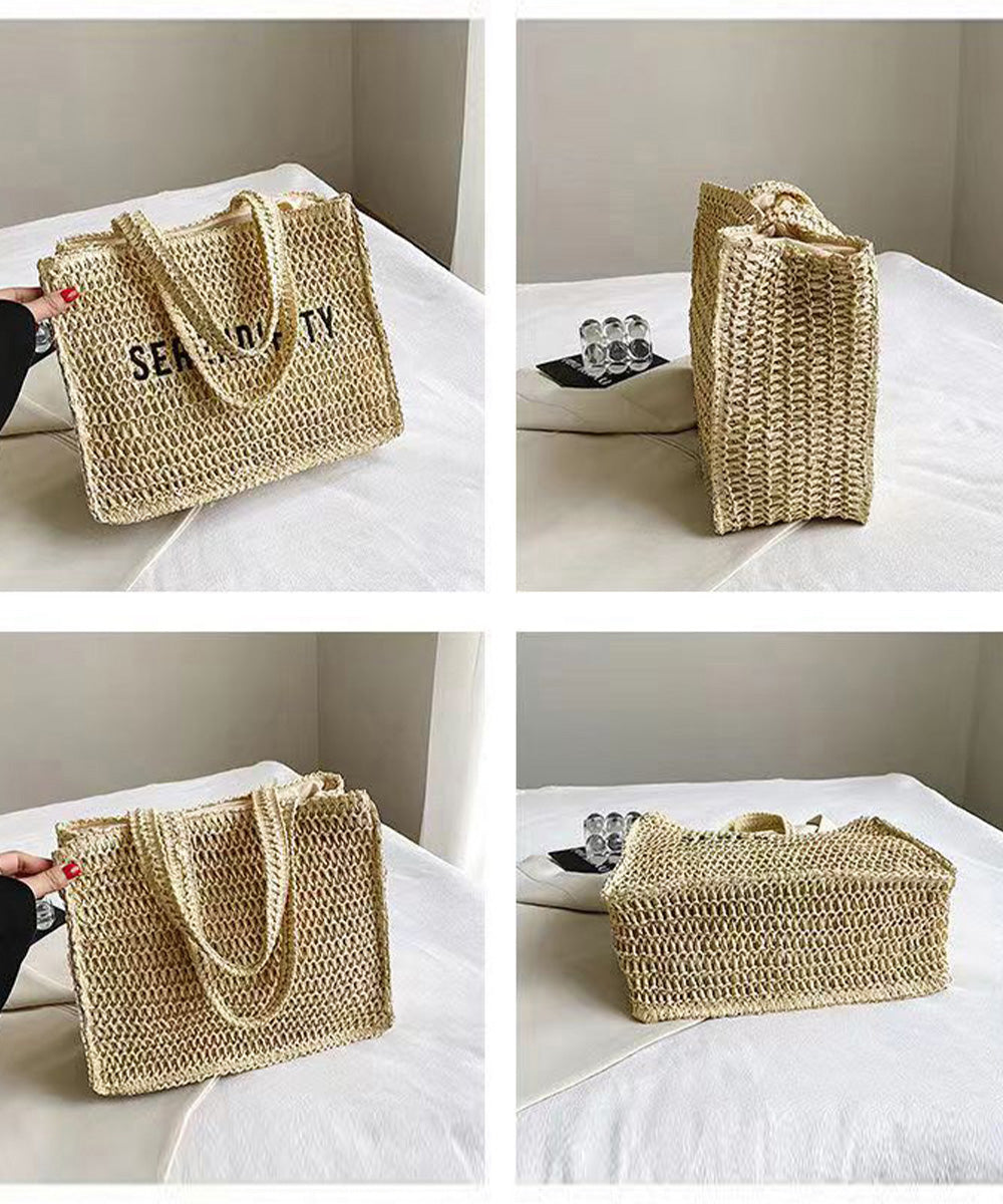 Pretty Logo Basket Tote