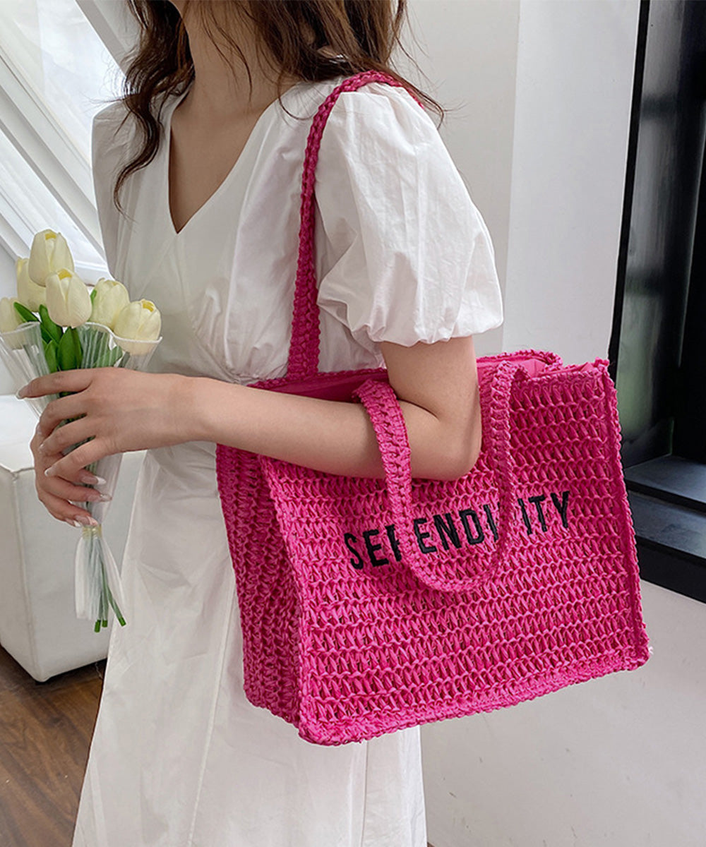 Pretty Logo Basket Tote
