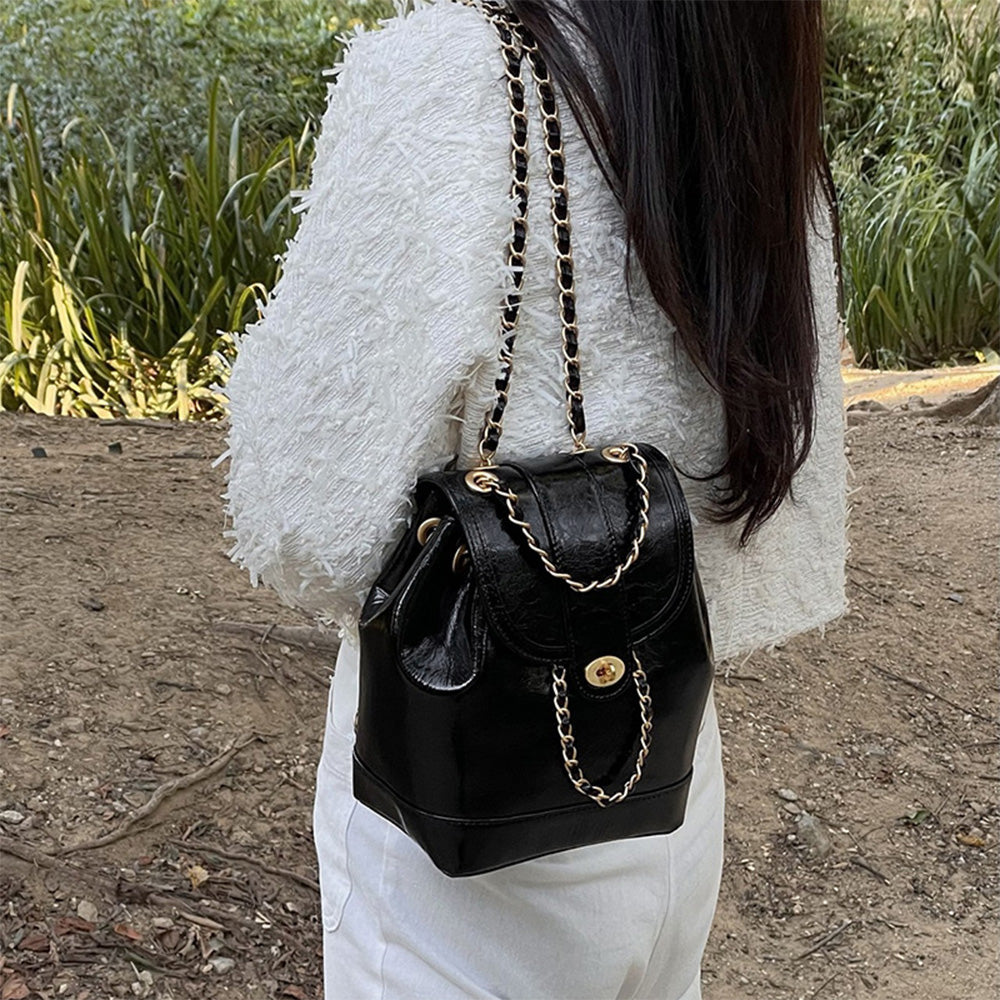 Feminine Chain Mini Backpack