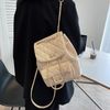 Elegant Quilted Chain Strap Mini Backpack