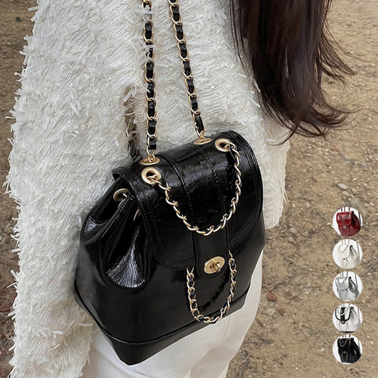 Feminine Chain Mini Backpack